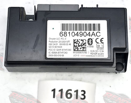 68104904ac uconnect bluetooth - 68104904ac,